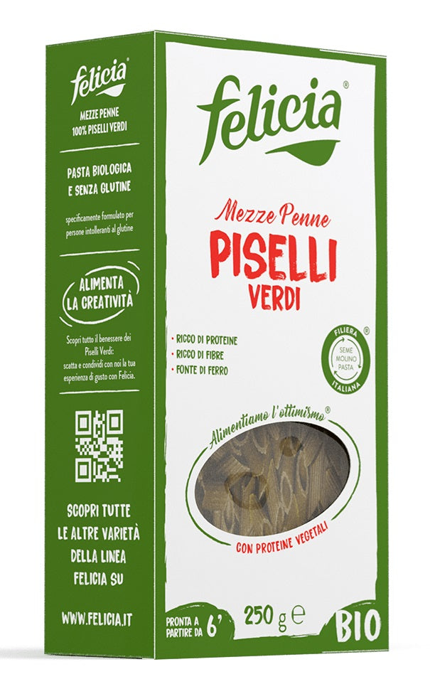Mezze penne ai Piselli Verdi