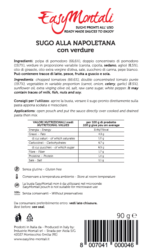 Sugo alla Napoletana con Verdure