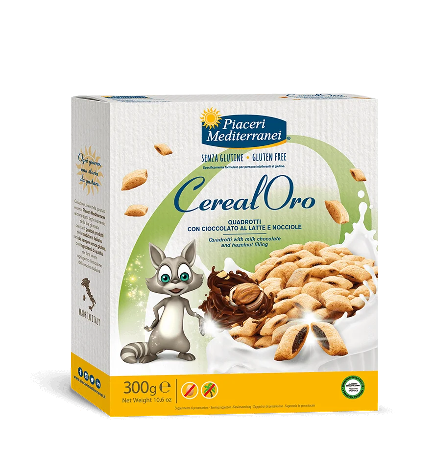 Quadrotti crema cioccolato e nocciole