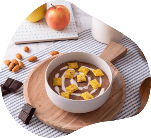 Quadrotti crema cioccolato e nocciole