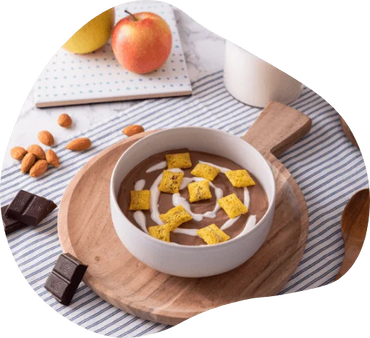 Quadrotti crema cioccolato e nocciole