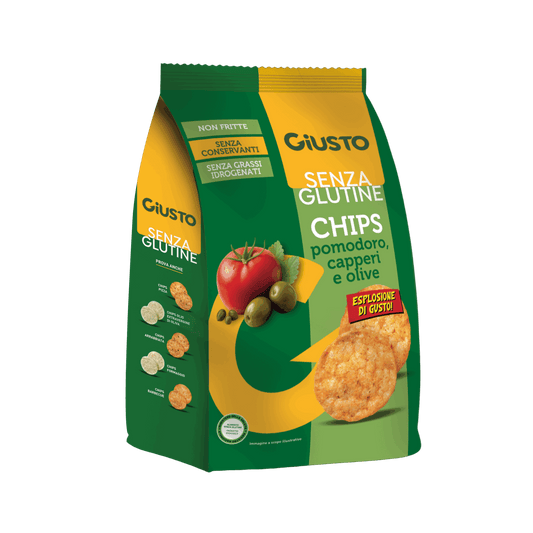 Chips pomodoro e olive