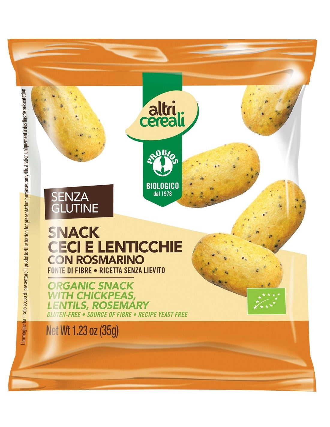 Snack ceci e lenticchie