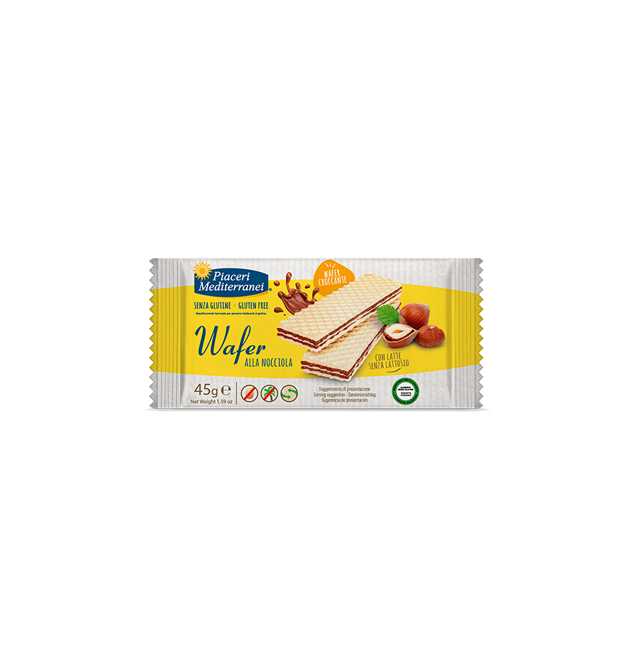 Wafer alla nocciola monoporzione