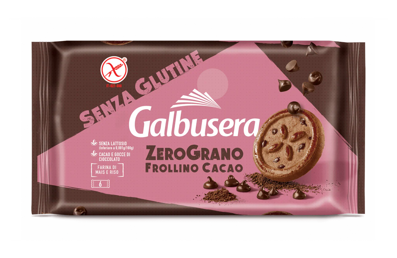 Frollino al cacao con gocce di cioccolato