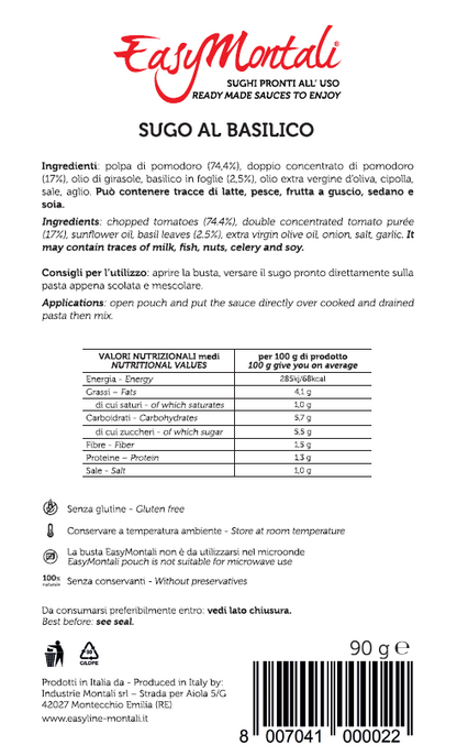Sugo Pomodoro e Basilico