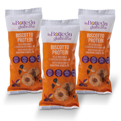 Biscotto protein nocciole e cioccolato