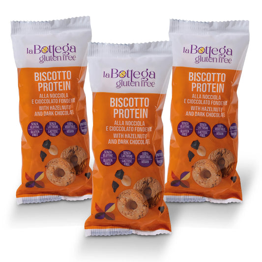 Biscotto protein nocciole e cioccolato