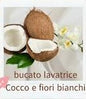 Detersivo per Lavatrice Cocco e Fiori Bianchi