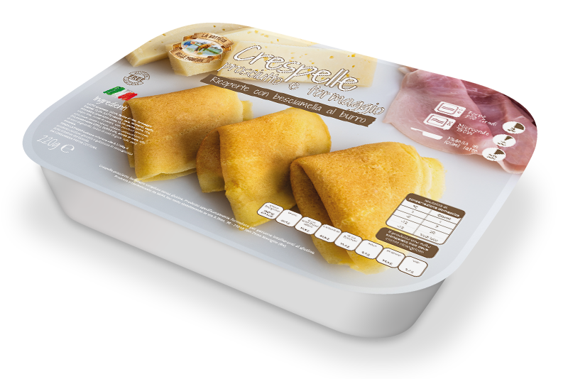 Crespelle prosciutto e formaggio