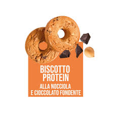 Biscotto protein nocciole e cioccolato
