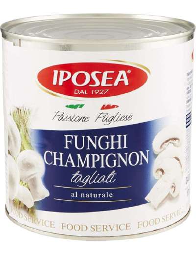 Funghi Champignon tagliati al naturale