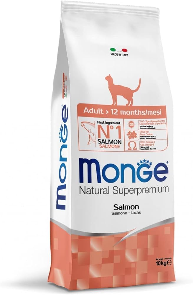 Crocchette per Gatto Adulto Salmone 400g MONGE