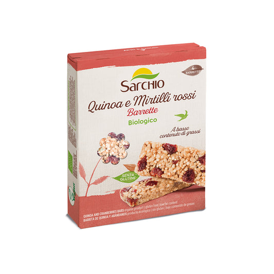Barrette alla quinoa con mirtilli rossi